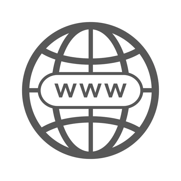 Ikon situs web diisolasi pada latar belakang putih, gaya ilustrasi vektor - Stok Vektor