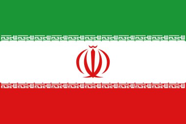 Iran bayrağı Iran arması, şık vektör çizim