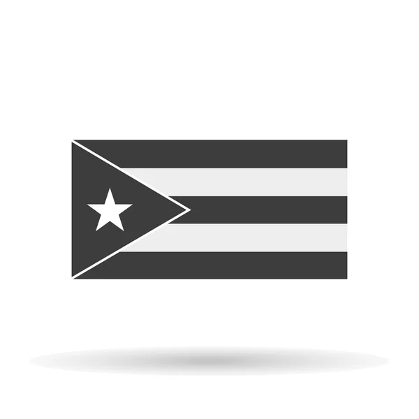 Ícone de bandeira oficial de Cuba é isolado, ilustração vetorial elegante —  Vetores de Stock