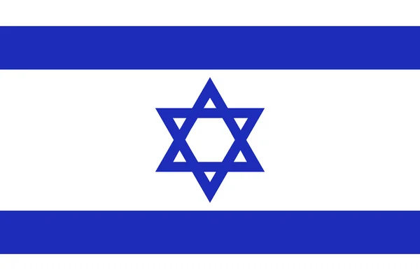 Drapeau d'Israël, l'étoile de David, illustration vectorielle élégante — Image vectorielle