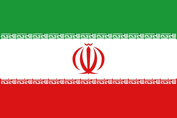 Iran lippu Iran vaakuna, tyylikäs vektori kuva — vektorikuva