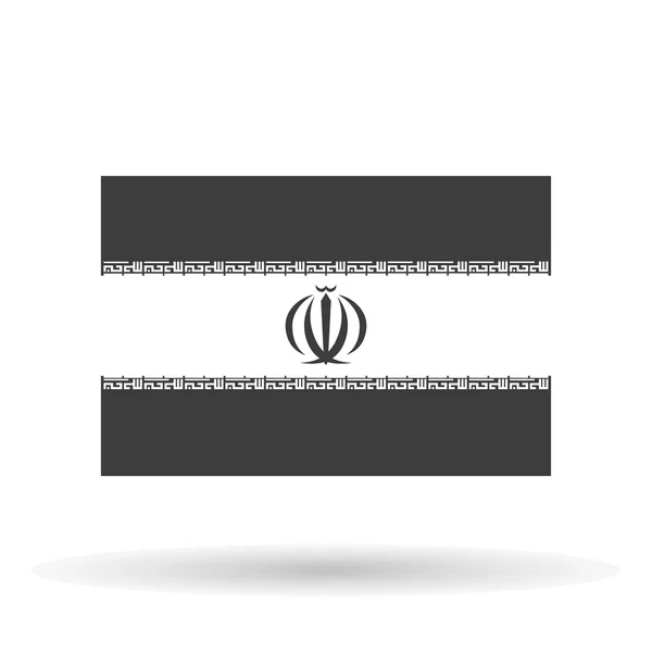 Iran flag icon iran wappen, stilvolle vektorillustration — Stockvektor