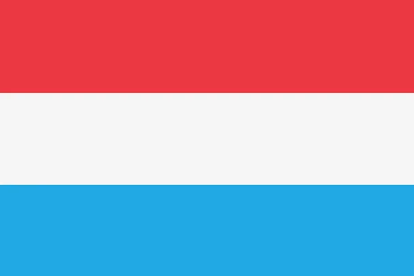 Luxemburgse vlag, de officiële kleuren en verhoudingen rechts, vector illustratie — Stockvector