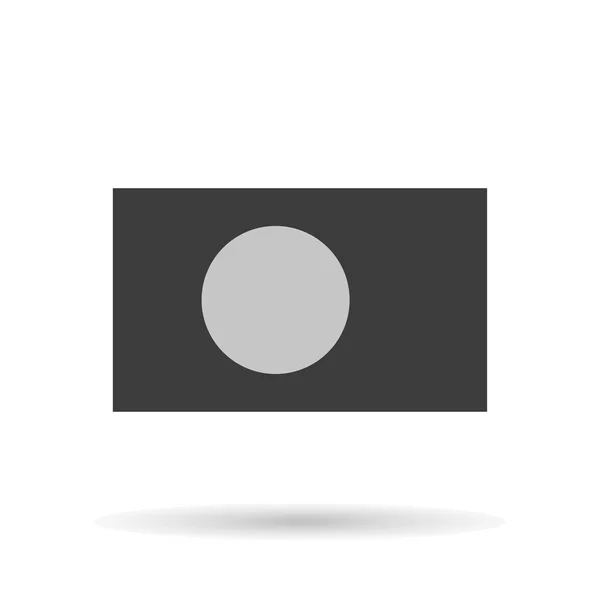 Bangladéš vlajka ikona oficiální proporce správný, vektorová ilustrace — Stockový vektor