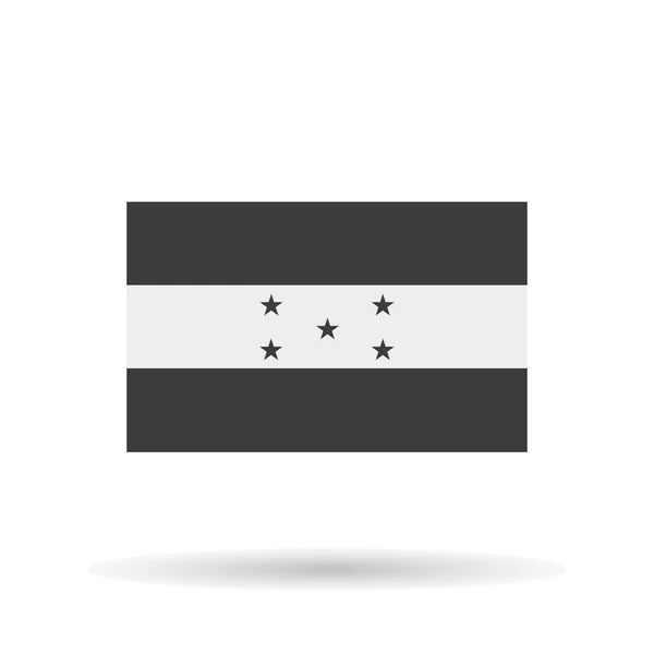 Bandera de Honduras icono oficial de las proporciones correctas, estrella cinco estrellas vector elegante ilustración EPS10 — Vector de stock