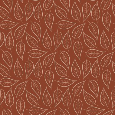 Yapraklı kusursuz desen.