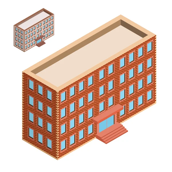 等距 builging。房子图标 — 图库矢量图片