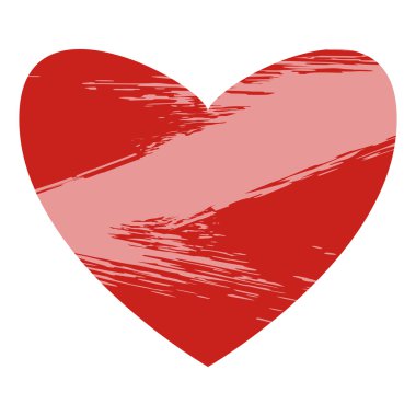 Kalp. Tasarım öğeleri için tebrik kartı, tıbbi simgeler. Grunge.