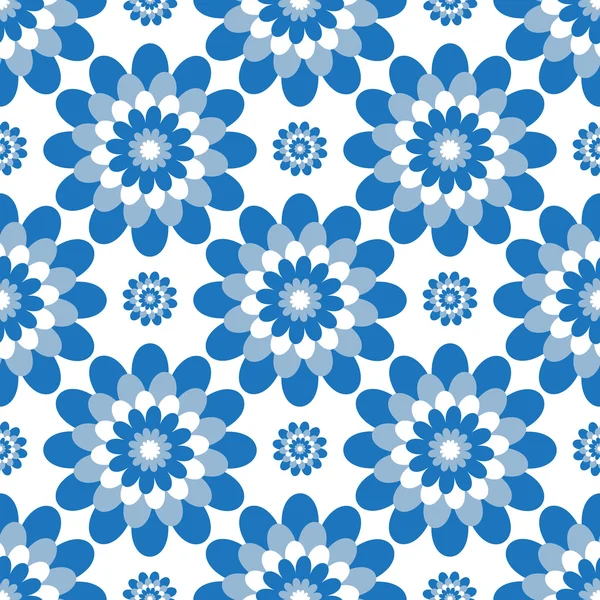 Flower seamless pattern, floral background — Stock Vector