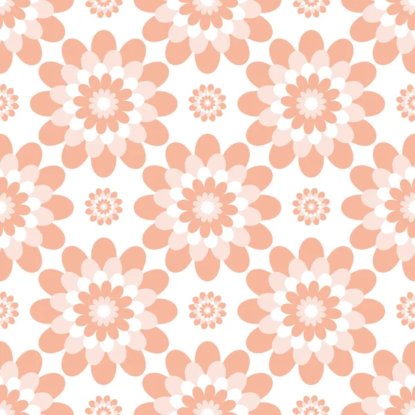 Blume nahtloses Muster, blumiger Hintergrund — Stockvektor