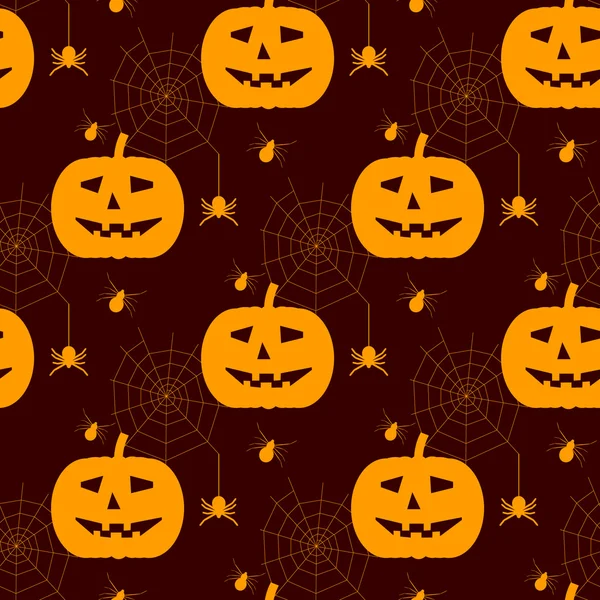 Padrão sem costura Halloween. Fundo com silhuetas —  Vetores de Stock