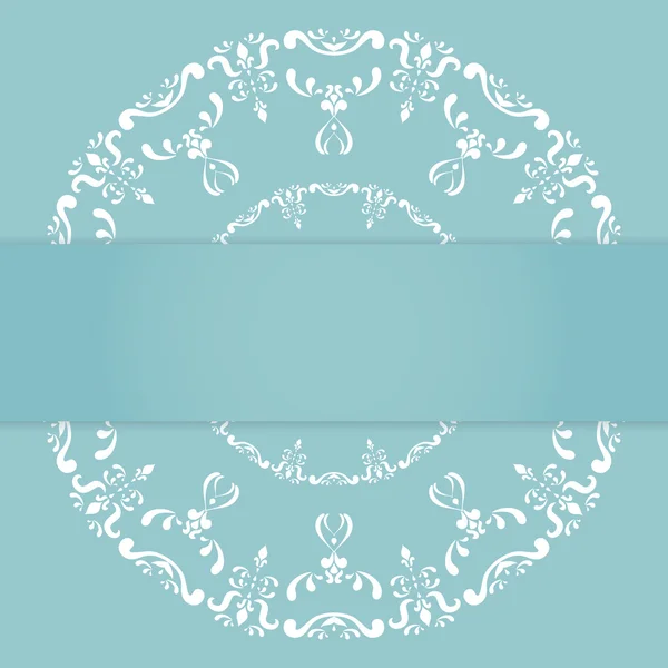 Mandala-Ornament. Runde Vorlage. dekorative Elemente können für Grußkarte, Hochzeitseinladung verwendet werden. — Stockvektor