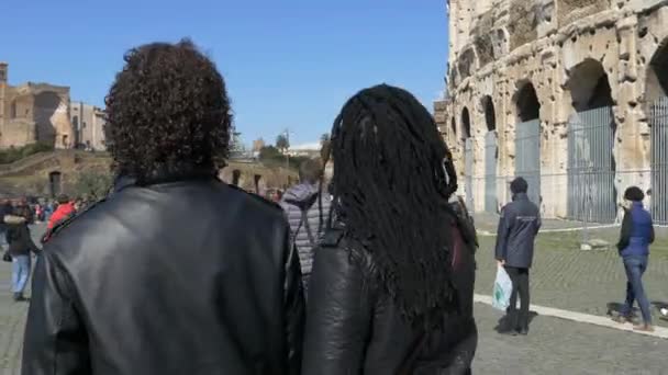 Romawi Colosseum pintu masuk — Stok Video