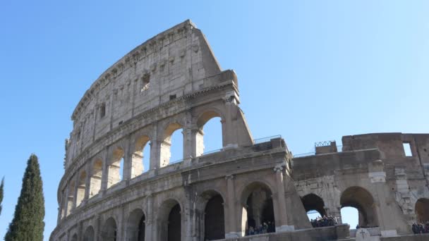 Roman Colosseum on summer day — Stock Video