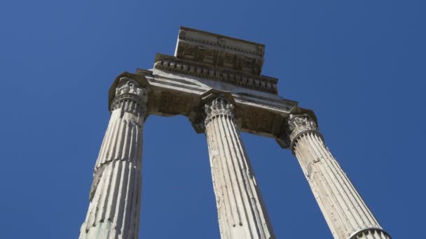 Foro Romano ruinas antiguas — Vídeos de Stock