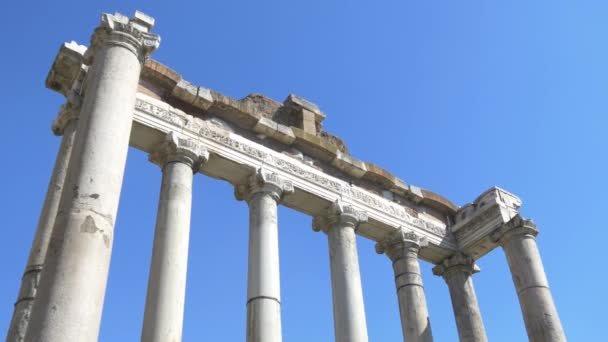 Foro Romano ruinas antiguas — Vídeo de stock