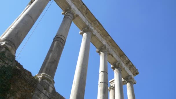 Foro Romano ruinas antiguas — Vídeo de stock