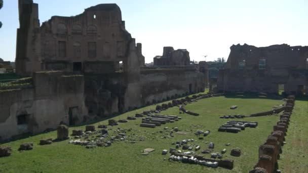 古代ローマのフォーラムを遺跡します。 — ストック動画