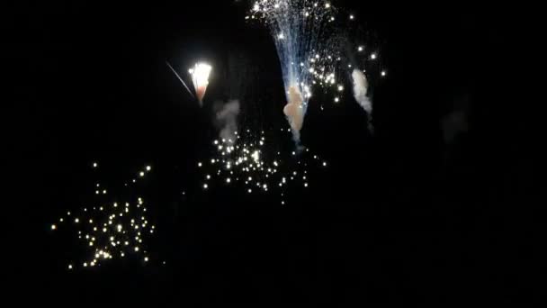 Vuurwerk op 4 juli — Stockvideo