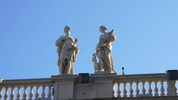 Fachada da Catedral de São Pedro, Roma — Vídeo de Stock