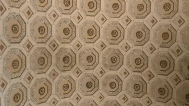Plafond voor het Pantheon in Rome — Stockvideo