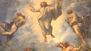 Kilise tavan resmi bulunan bir rahiplik Katedrali ile 