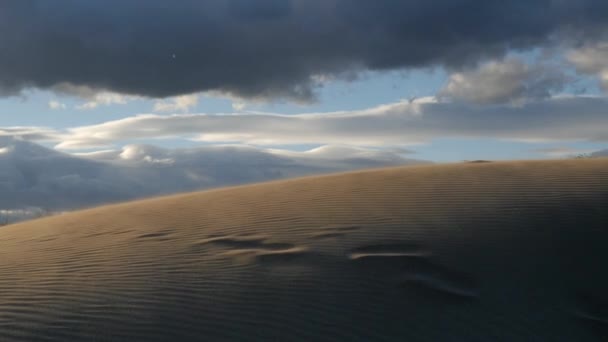 Tempestade de areia no deserto da paisagem africana — Vídeo de Stock