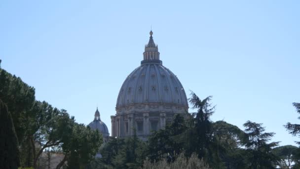 在罗马圣彼得大教堂 — 图库视频影像