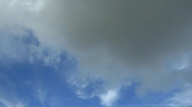  Mavi gökyüzünde beyaz bulutlar