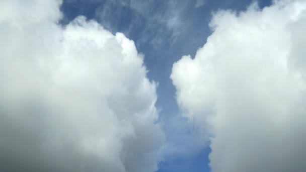 Nubes blancas en el cielo azul — Vídeo de stock