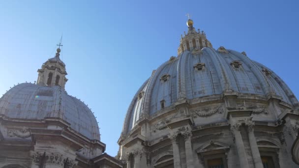 Cúpula de la Catedral de San Pedro, Roma — Vídeo de stock