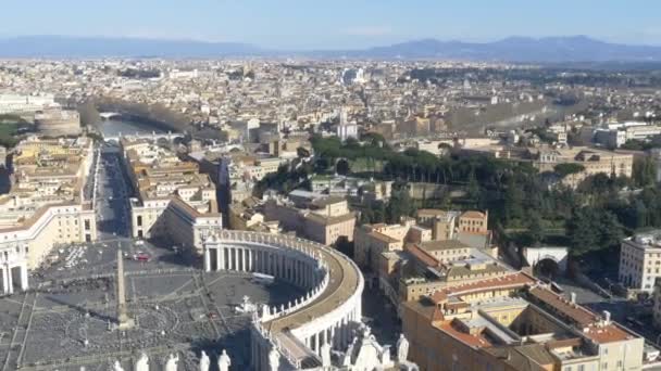 Svatý Petr náměstí, Řím — Stock video