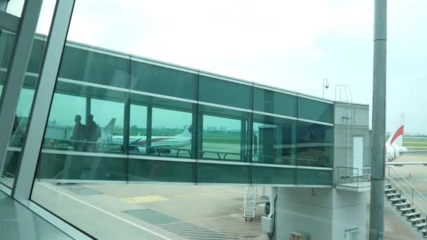 机场登机管 — 图库视频影像