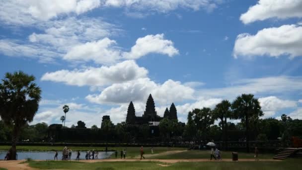 Angkor wat bayon templet i Kambodja — Stockvideo