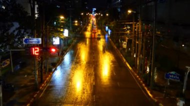 Şehir merkezinde trafik sıkışıklığı