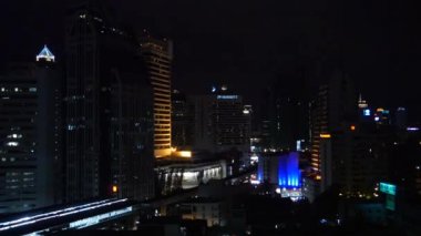  Bangkok içinde gökdelenler ile şehir manzarası