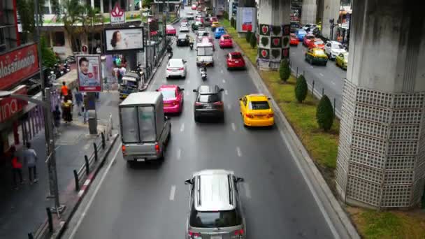 Engarrafamento no centro da cidade — Vídeo de Stock