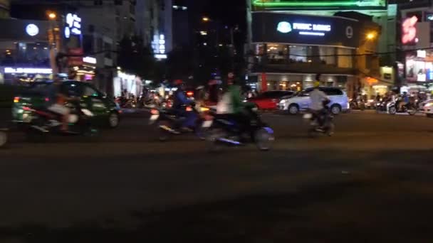 Пробки в центре города — стоковое видео