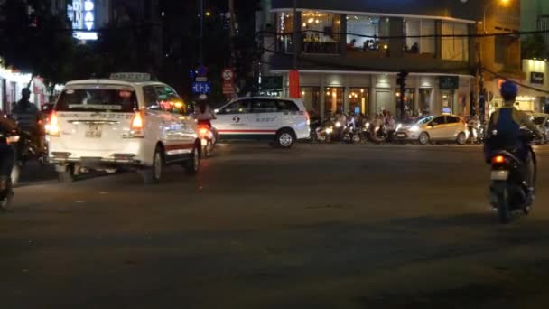 在城市中心的交通堵塞 — 图库视频影像