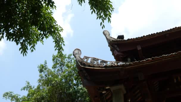 Facade of Asian temple — Stock Video