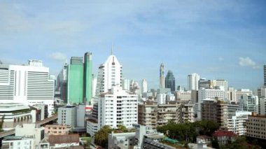  Bangkok içinde gökdelenler ile şehir manzarası