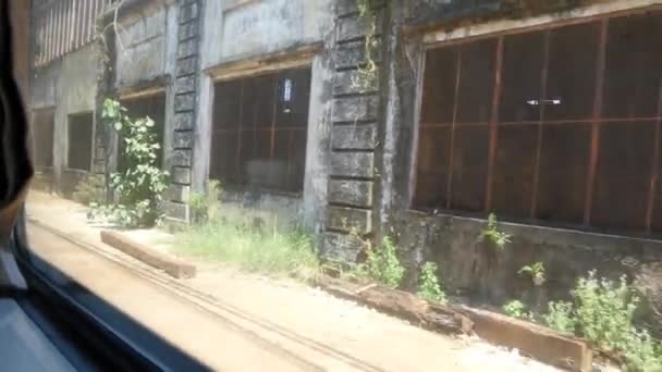 Widok z okna pociągu — Wideo stockowe