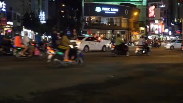 Şehir merkezinde trafik sıkışıklığı — Stok video