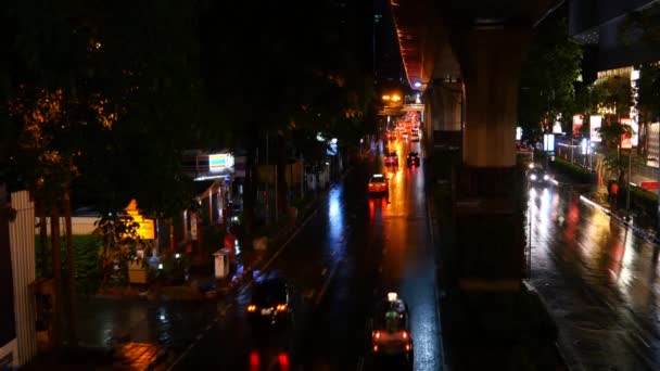 Traffic jam in city centre — Stock Video