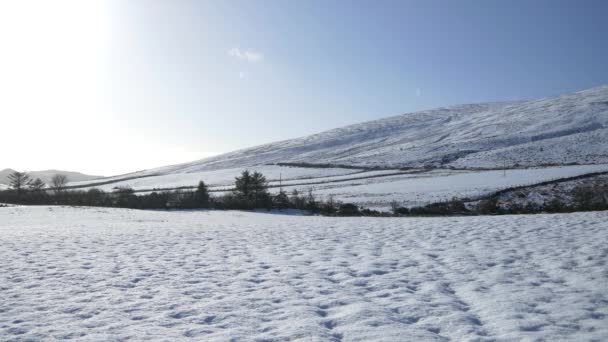 Montañas de nieve silvestre — Vídeos de Stock