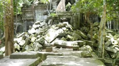 Kamboçya Angkor wat bayon tapınakta