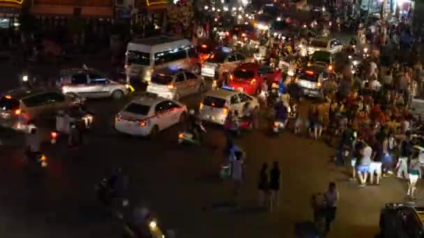 Chaotycznego ruchu na drogach z Ho Chi Minh — Wideo stockowe