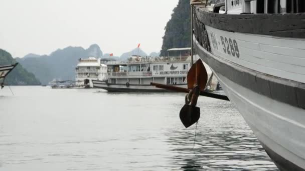 A trópusi táj ha long-öböl — Stock videók