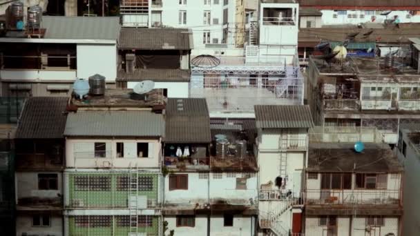 Chudinské čtvrti Bangkok, Thajsko — Stock video