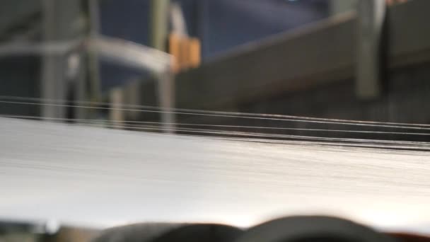 在纺织工厂生产自动化的技术 — 图库视频影像